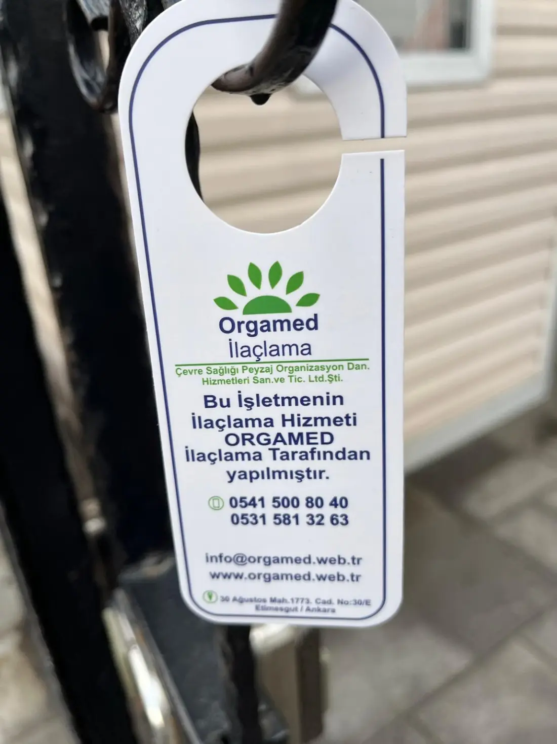 Orgamed uygulama bilgilendirme etiketi